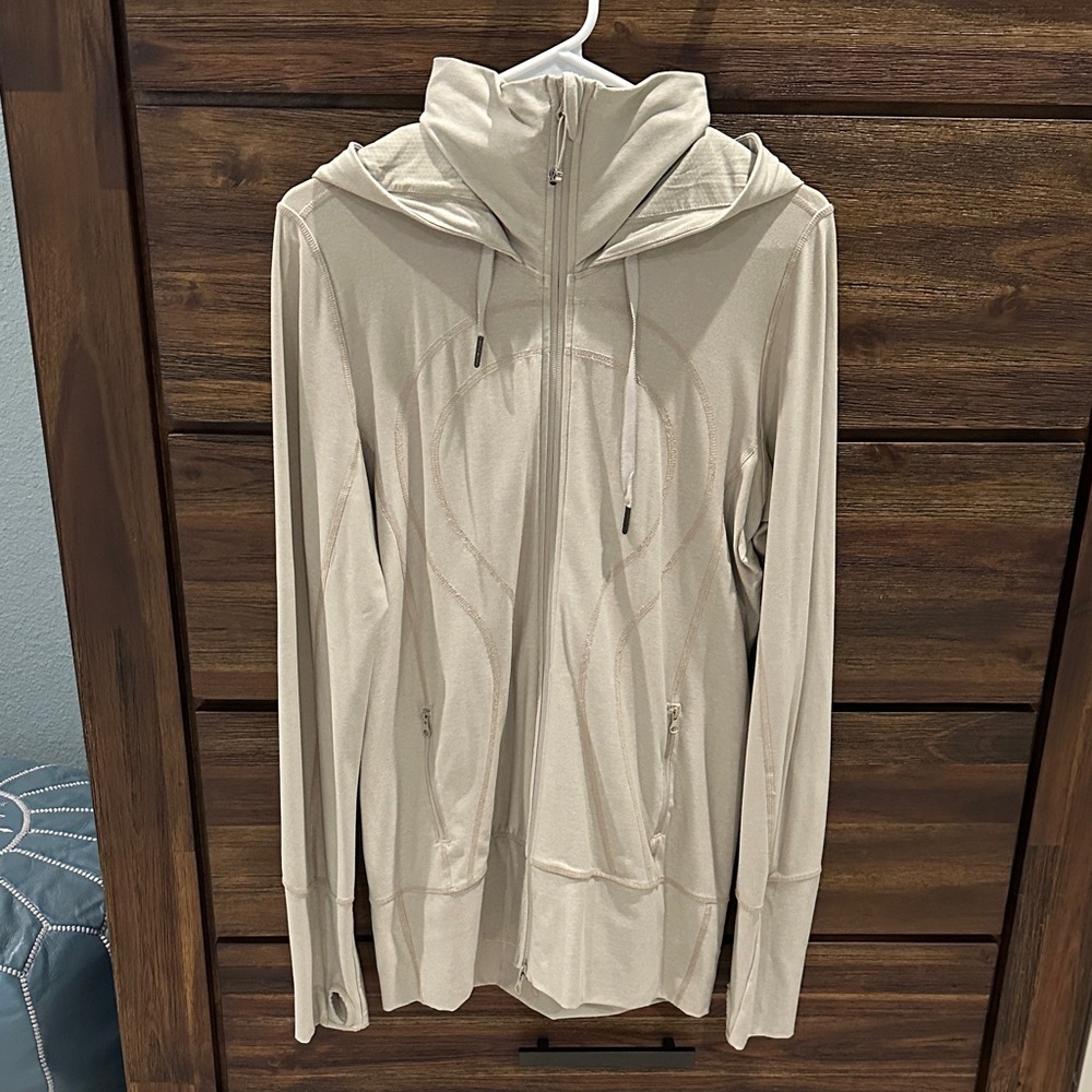 Lululemon Beige Zip Hoodie